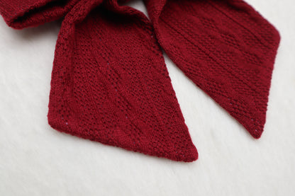 Merlot Sweater Weather Pet Bow
