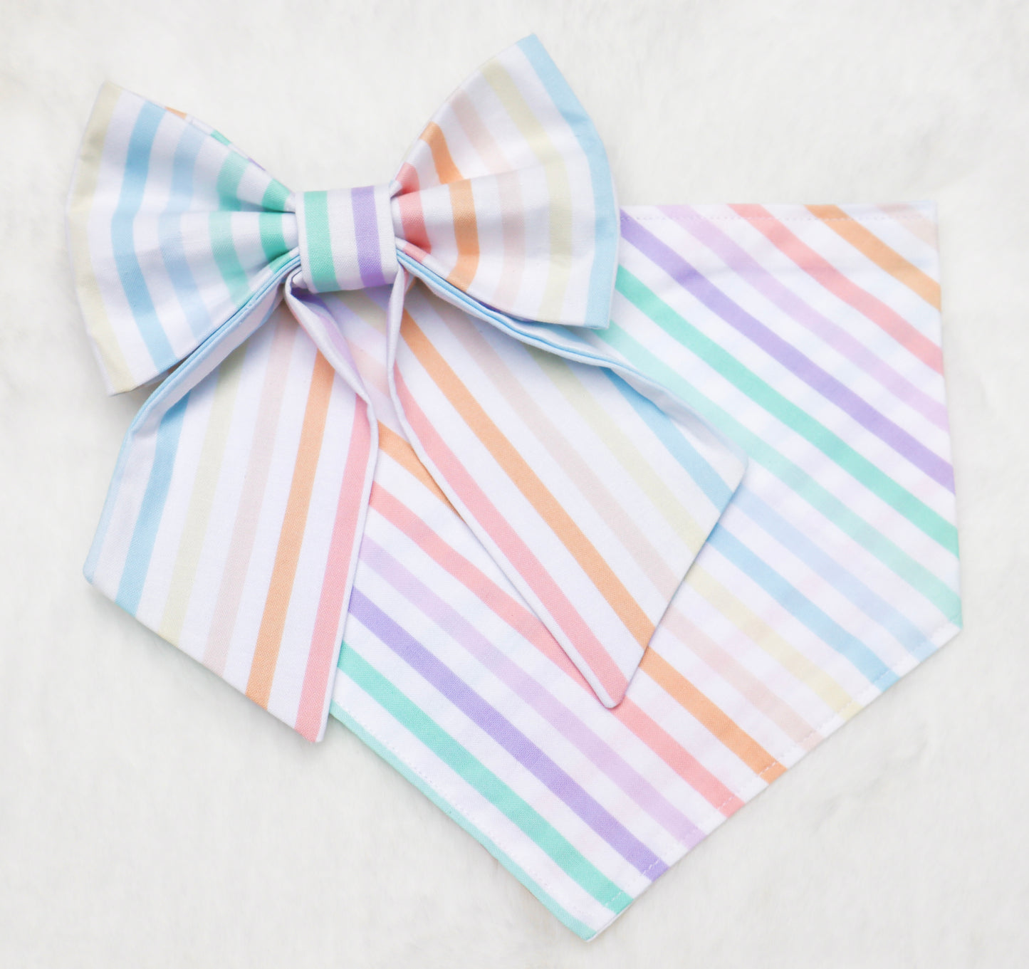 Party Stripes Pet Bow