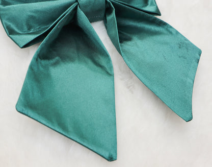 Emerald Satin Pet Bow