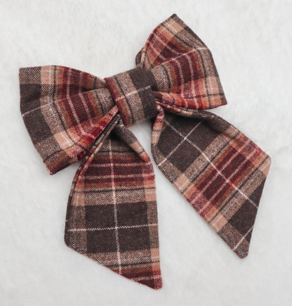 Maplewood Plaid Pet Bow