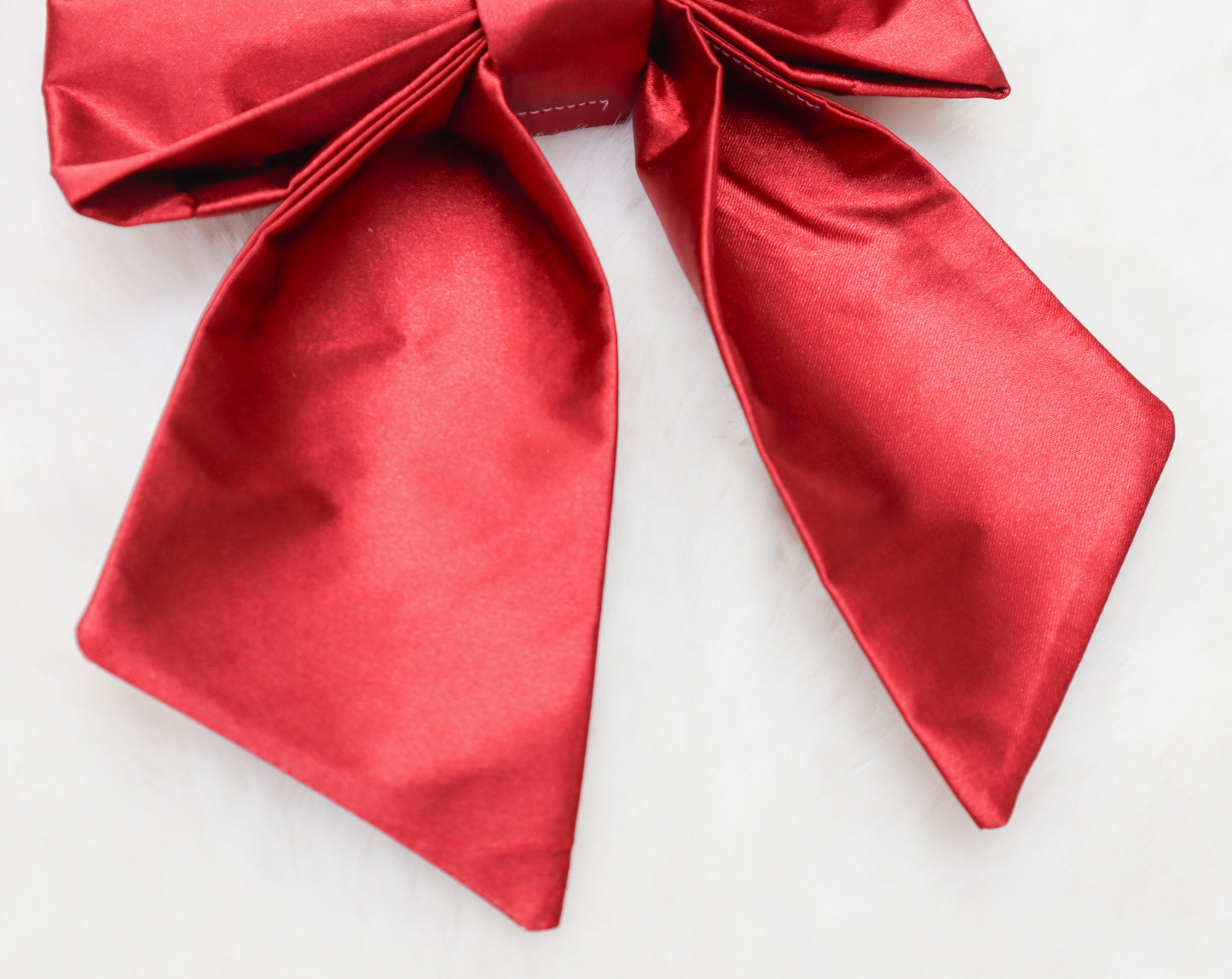 Ruby Satin Pet Bow