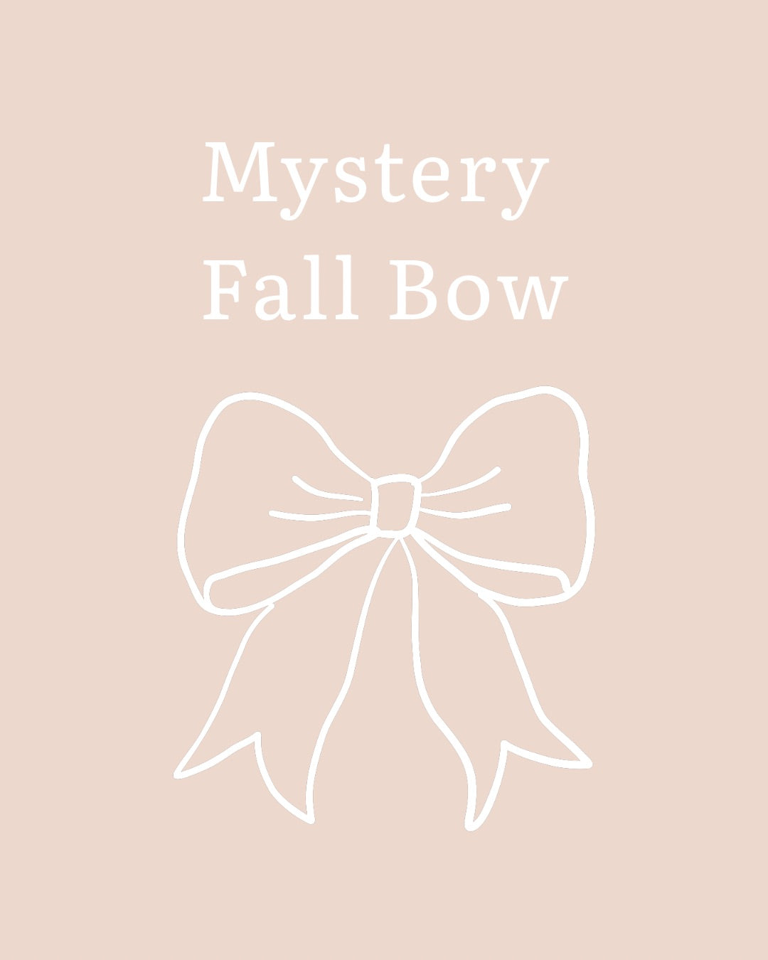 Mystery Fall Pet Bow
