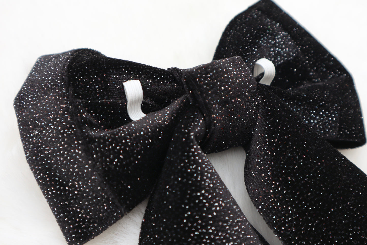 Midnight Skyline Velvet Pet Bow