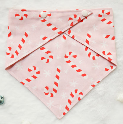 Pink Candy Canes Bandana