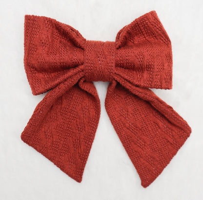 Toasted Pumpkin Sweater Weather Pet Bow