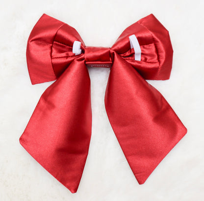 Ruby Satin Pet Bow