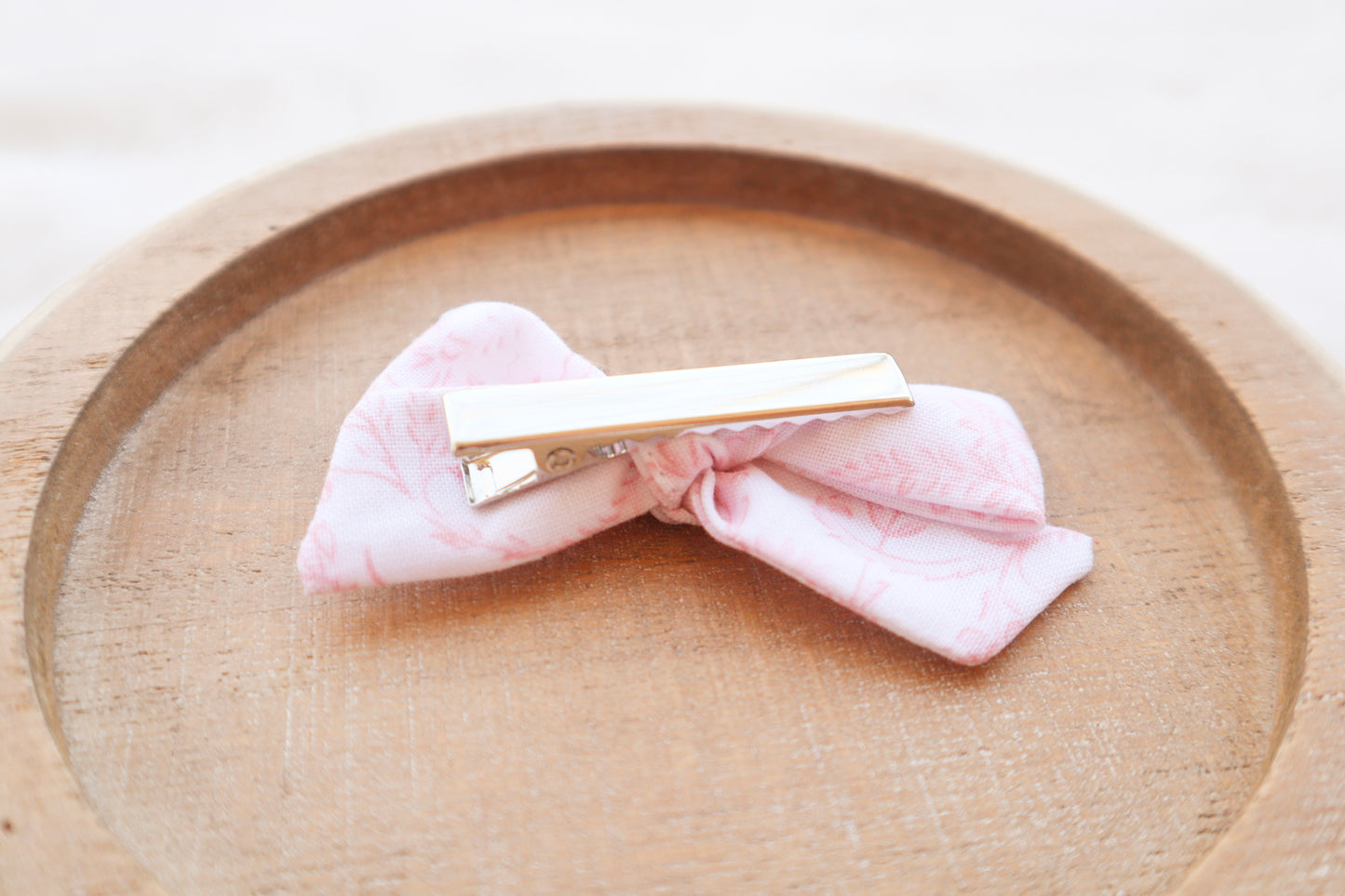 Pink Evelyn Fur Bow