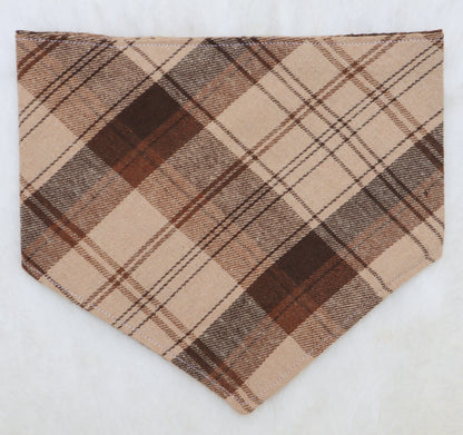 Espresso Plaid Bandana