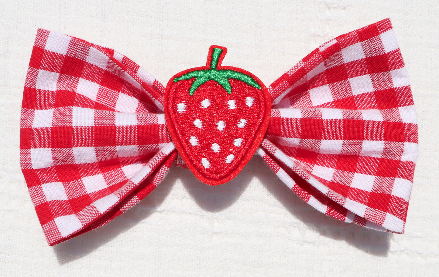 Strawberry Picnic Pet Bow