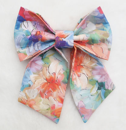 Painted Petals Pet Bow