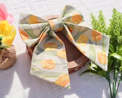 Field of Tulips Hair Bow