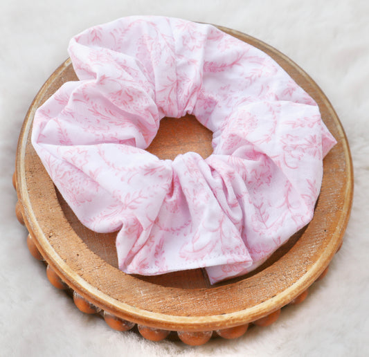 Pink Evelyn Hair Scrunchie