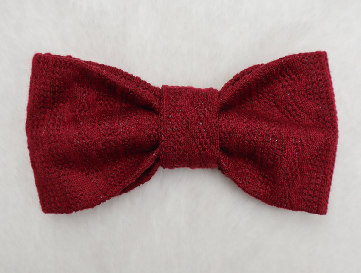 Merlot Sweater Weather Pet Bow