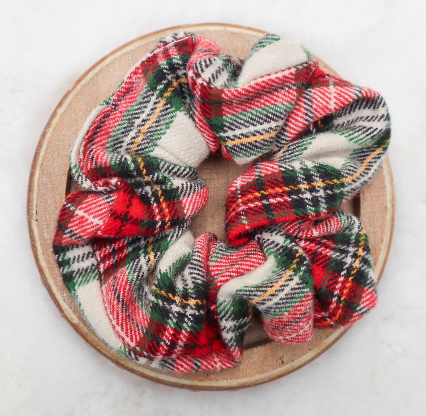 Classic Christmas Plaid Hair Scrunchie