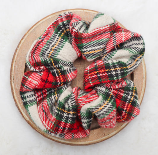 Classic Christmas Plaid Hair Scrunchie