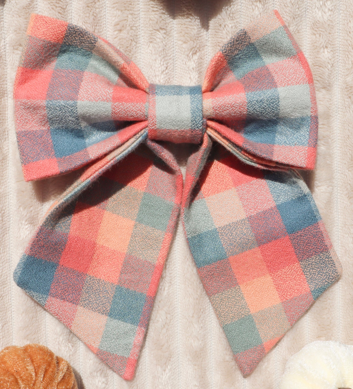 Cozy Campfire Plaid Hair Bow