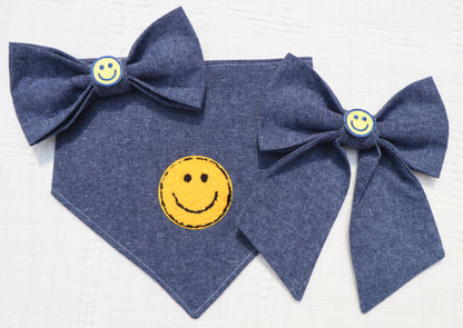 Smiley Face Patch Bandana