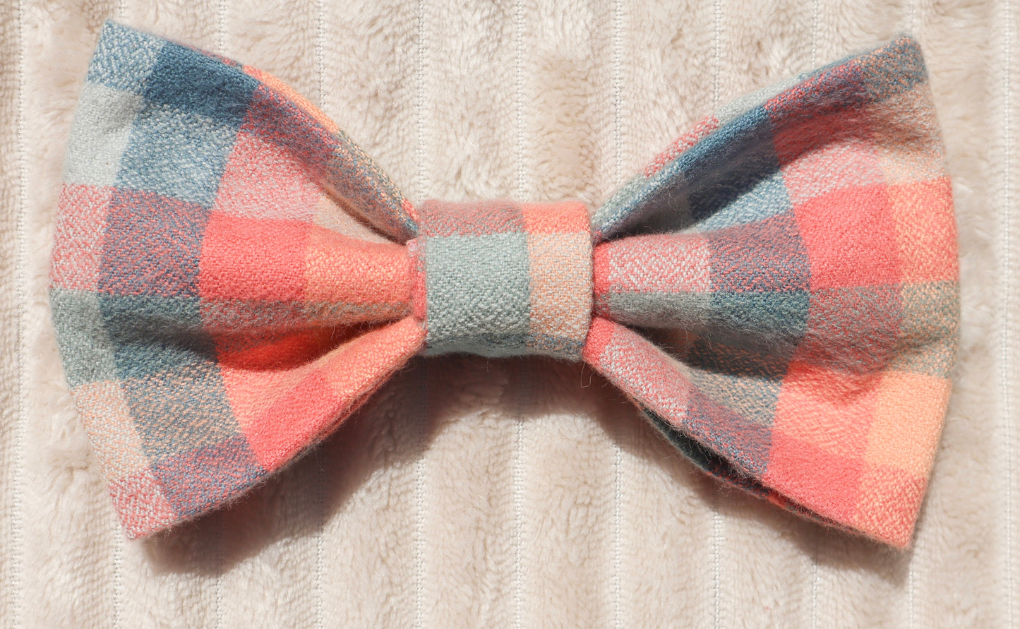 Cozy Campfire Plaid Pet Bow