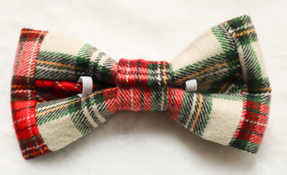 Classic Christmas Plaid Pet Bow