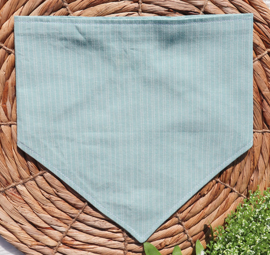 Raised Light Teal Stripes Bandana