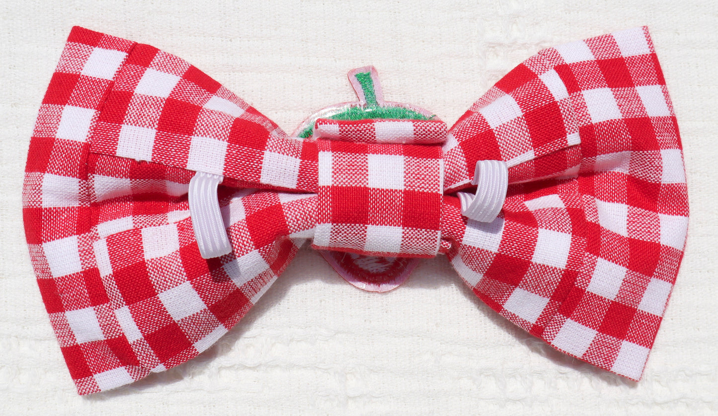 Strawberry Picnic Pet Bow
