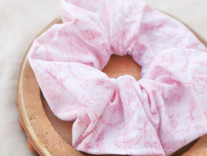 Pink Evelyn Hair Scrunchie