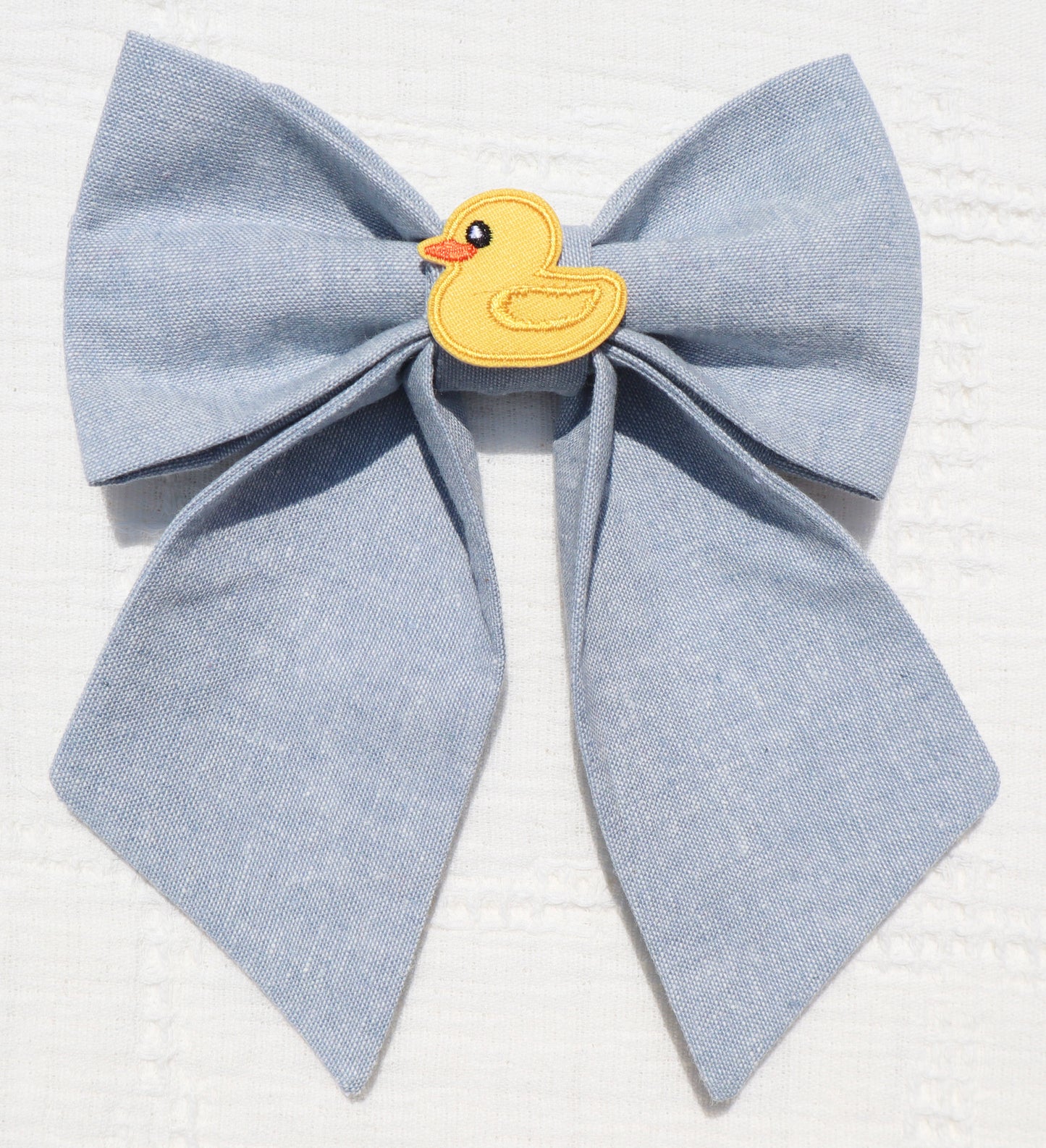 Rubber Ducky Patch Pet Bow