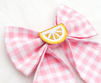 Pink Lemonade Pet Bow