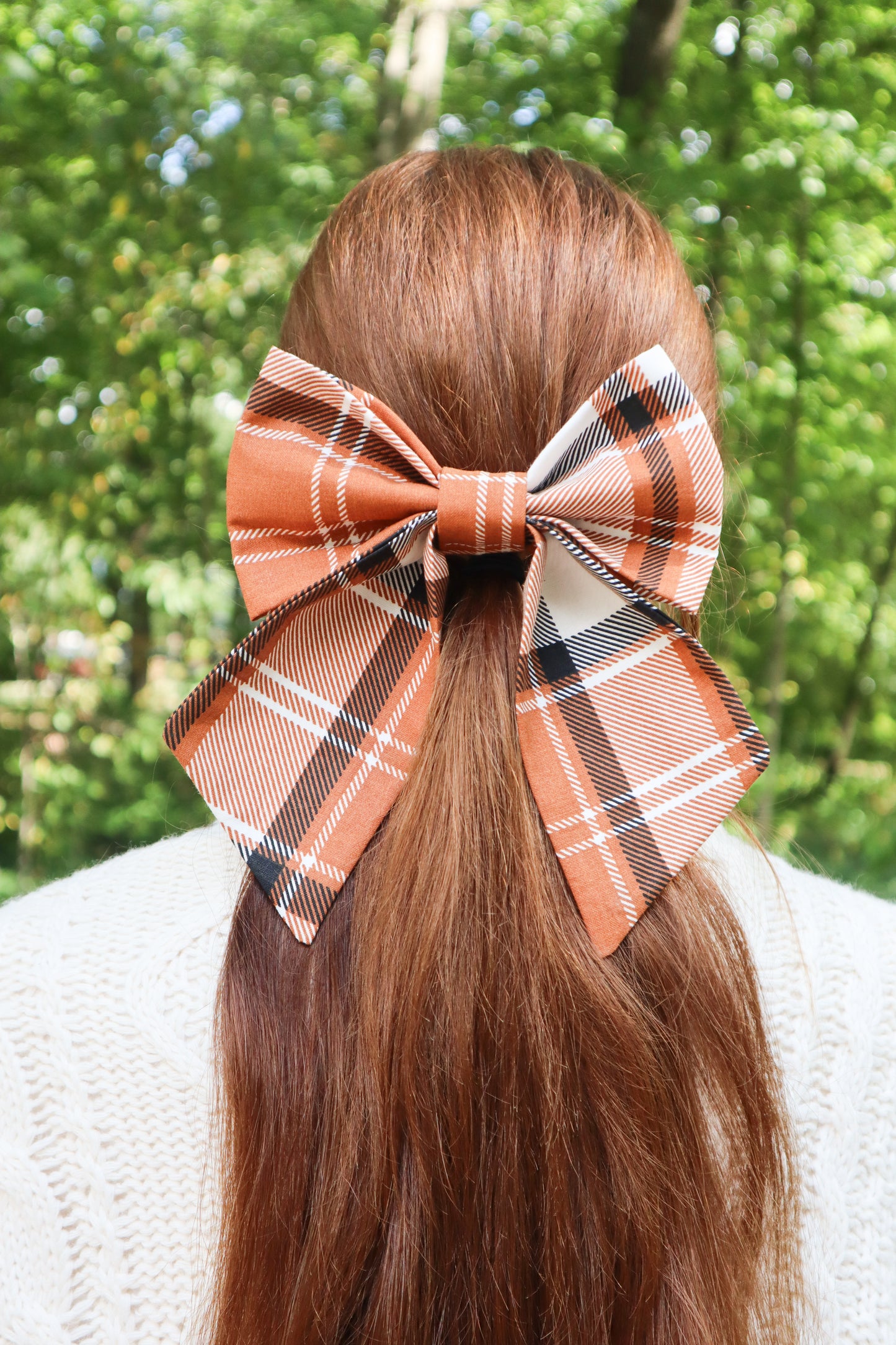 Classic Fall Plaid Hair Bow