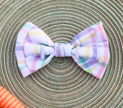 Easter Plaid Pet Bow