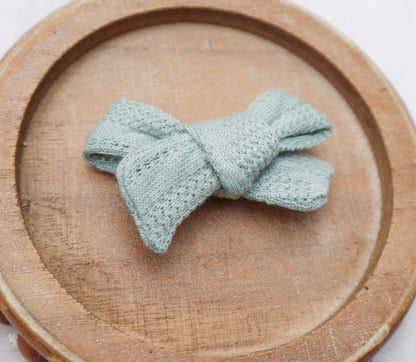 Frosted Spruce Sweater Weather Fur Bow