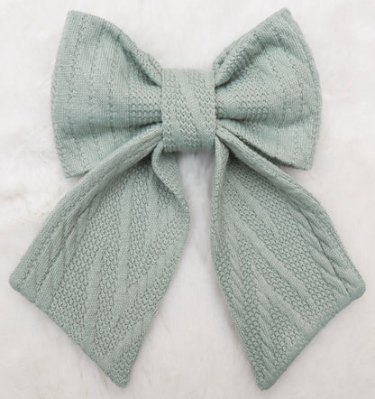 Frosted Spruce Sweater Weather Pet Bow