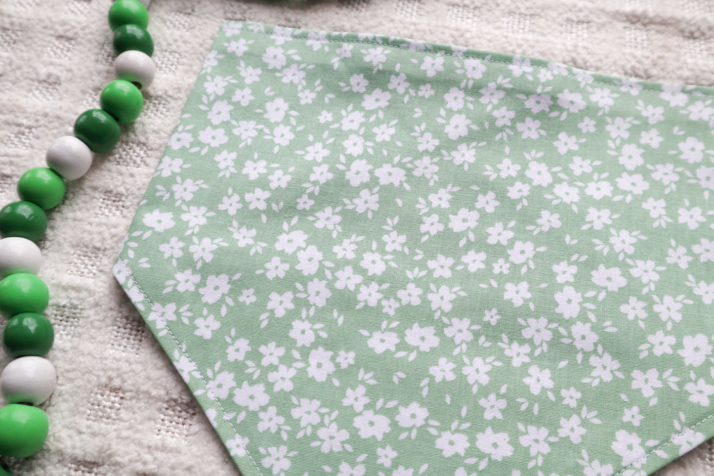 Dainty Green Florals Bandana