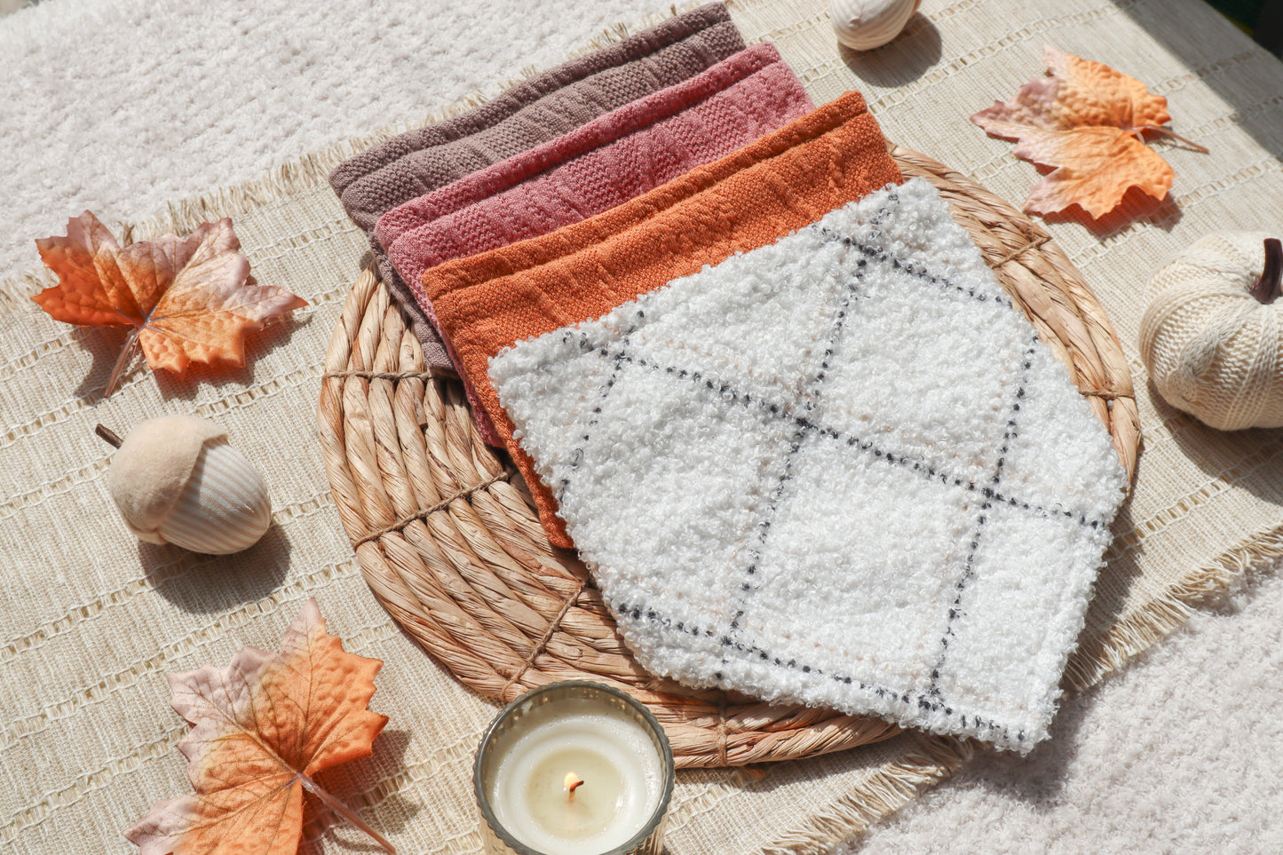 Cozy Birch Plaid Sweater Weather Bandana