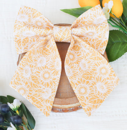 Sunflower Field Hair Bow