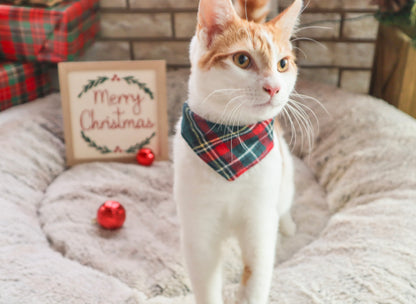 Holiday at the Manor Plaid Bandana