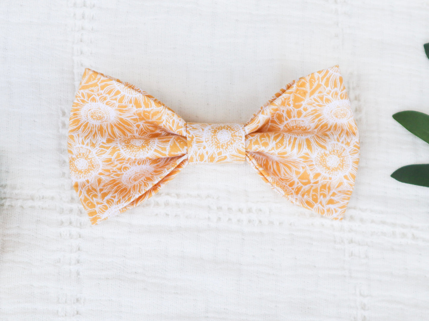 Sunflower Field Pet Bow