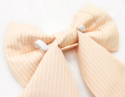 Buttery Cabana Stripes Pet Bow