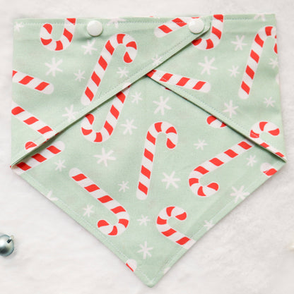 Mint Candy Canes Bandana