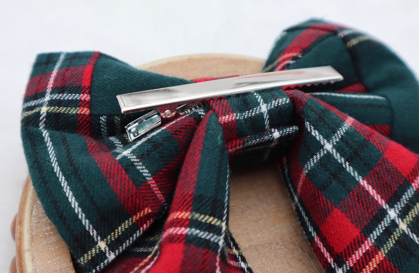 Holiday at the Manor Plaid Hair Bow