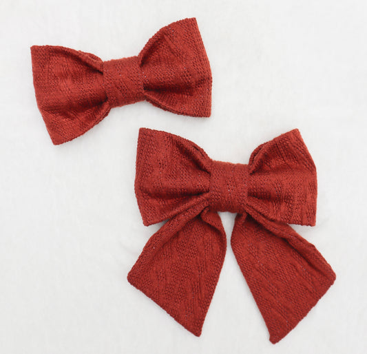 Toasted Pumpkin Sweater Weather Pet Bow
