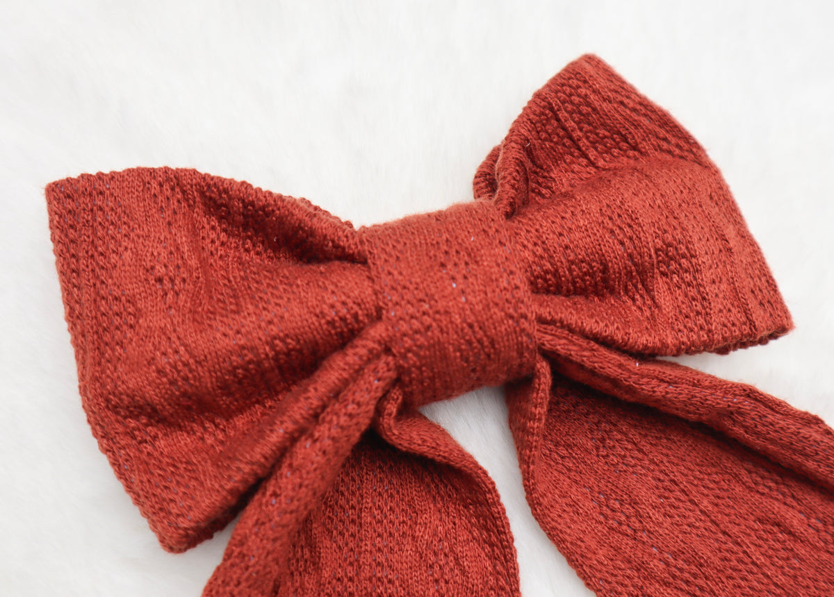 Toasted Pumpkin Sweater Weather Pet Bow