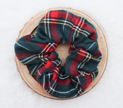 Holiday at the Manor Plaid Hair Scrunchie