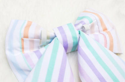 Party Stripes Pet Bow