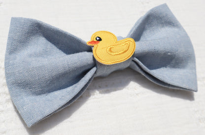Rubber Ducky Patch Pet Bow