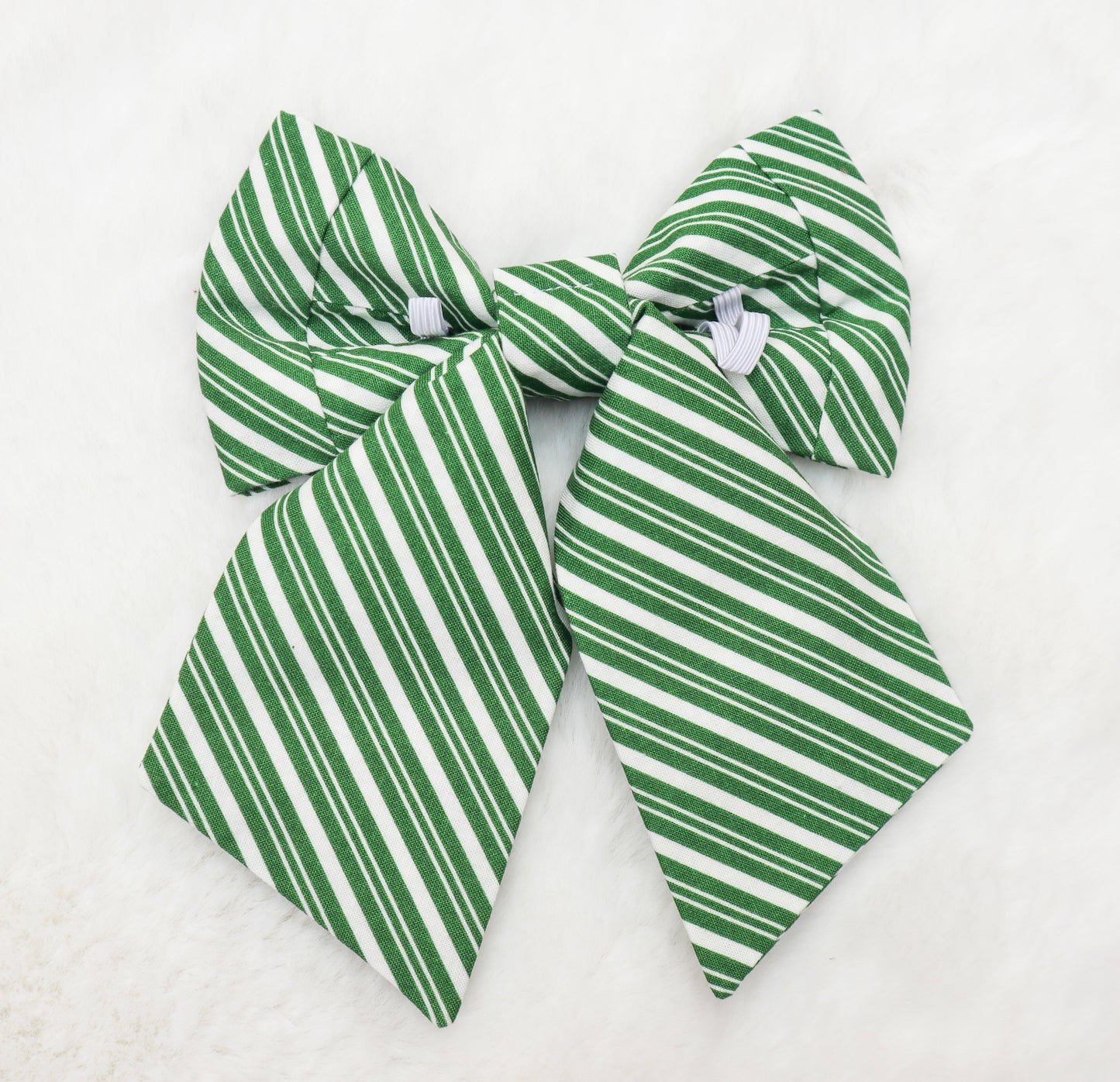 Green Peppermint Swirl Pet Bow