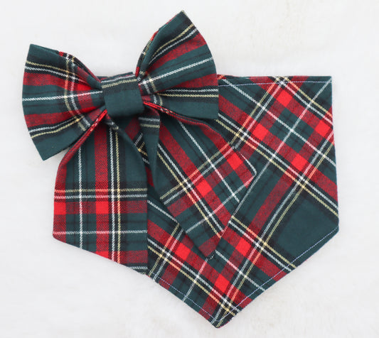 Holiday at the Manor Plaid Bandana