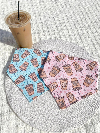 Pink I Love My Mom A Latte Bandana