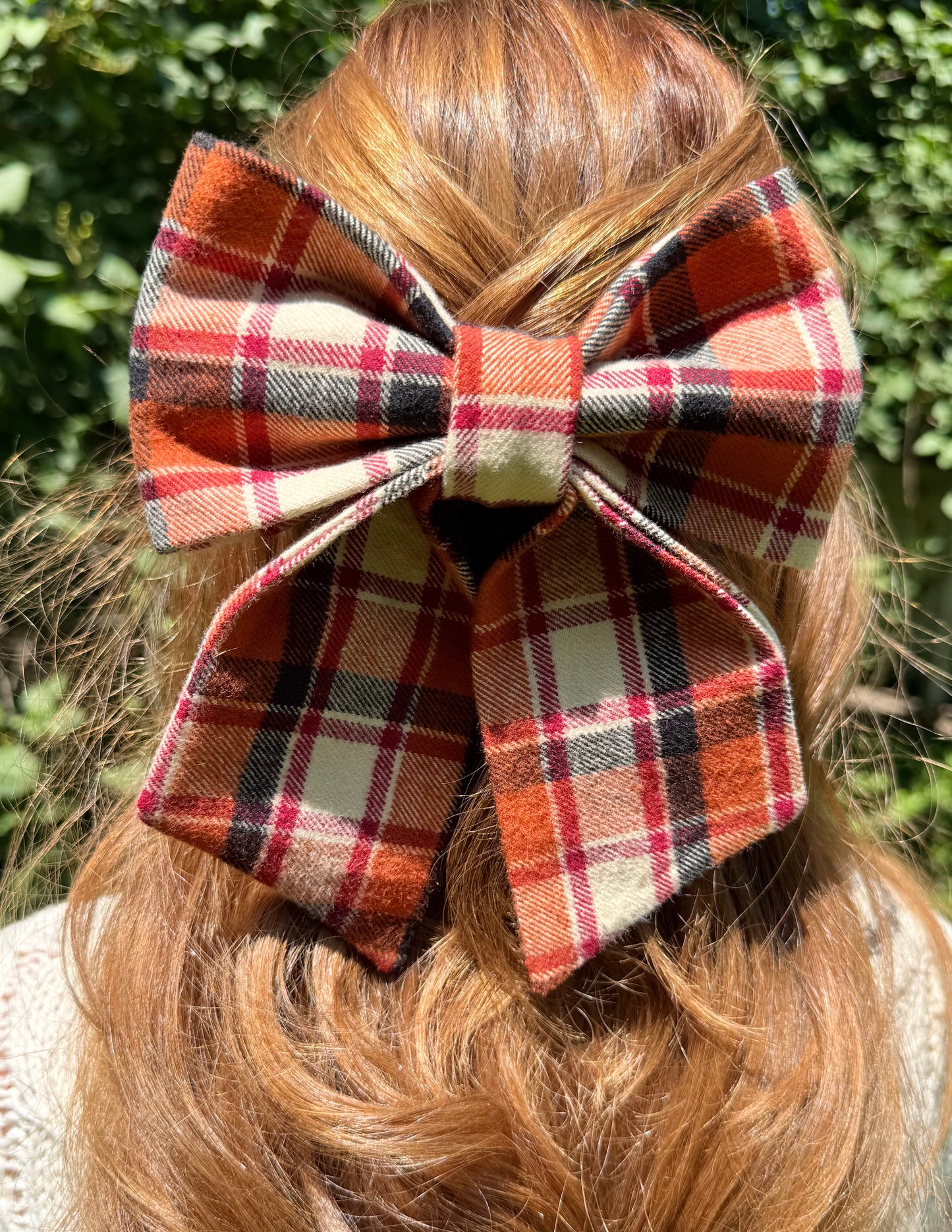 Rustic Plaid Hair Bow
