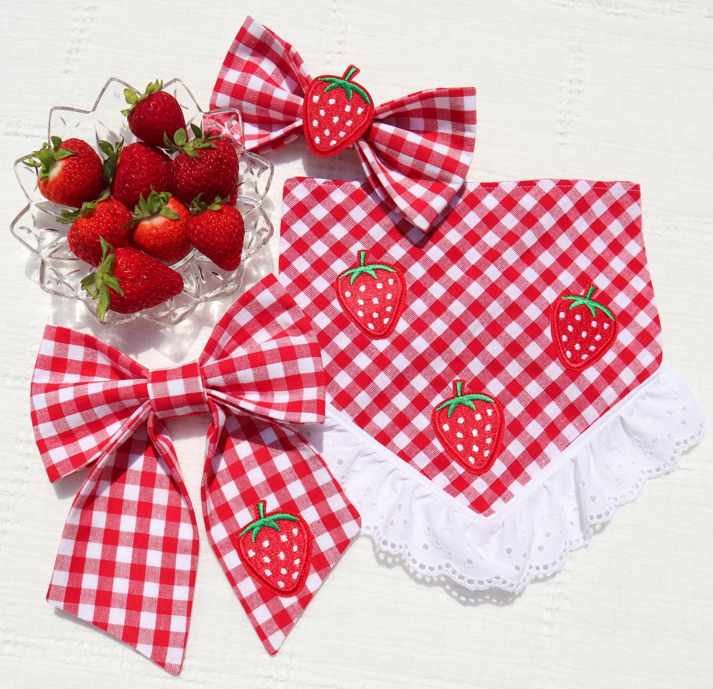 Strawberry Picnic Bandana